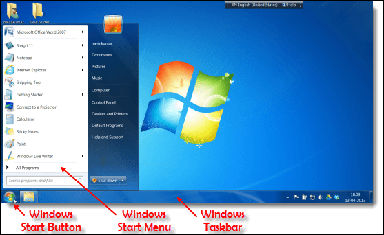 Steps to Launch MS Word 1 01 Windows Start Menu