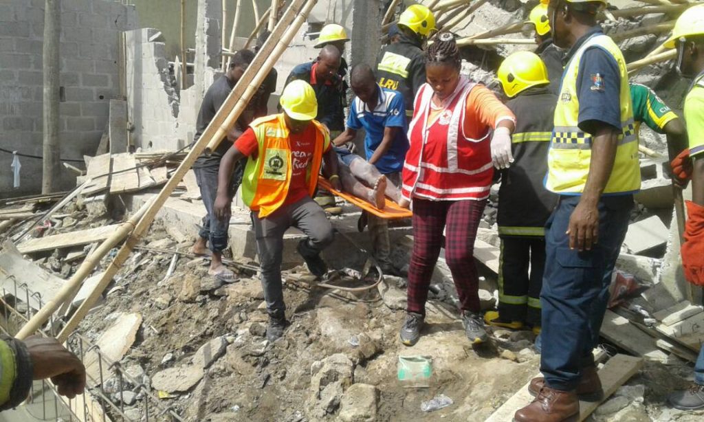 Rescue Operation - Collapsed Building Lagos