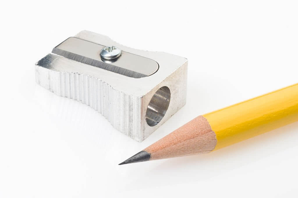 pencil conical point and sharpener