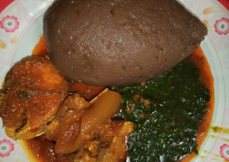 Amala and Ewedu Soup