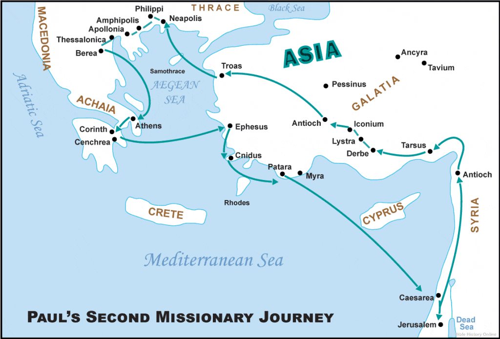 pauls-second-missionary-journey
