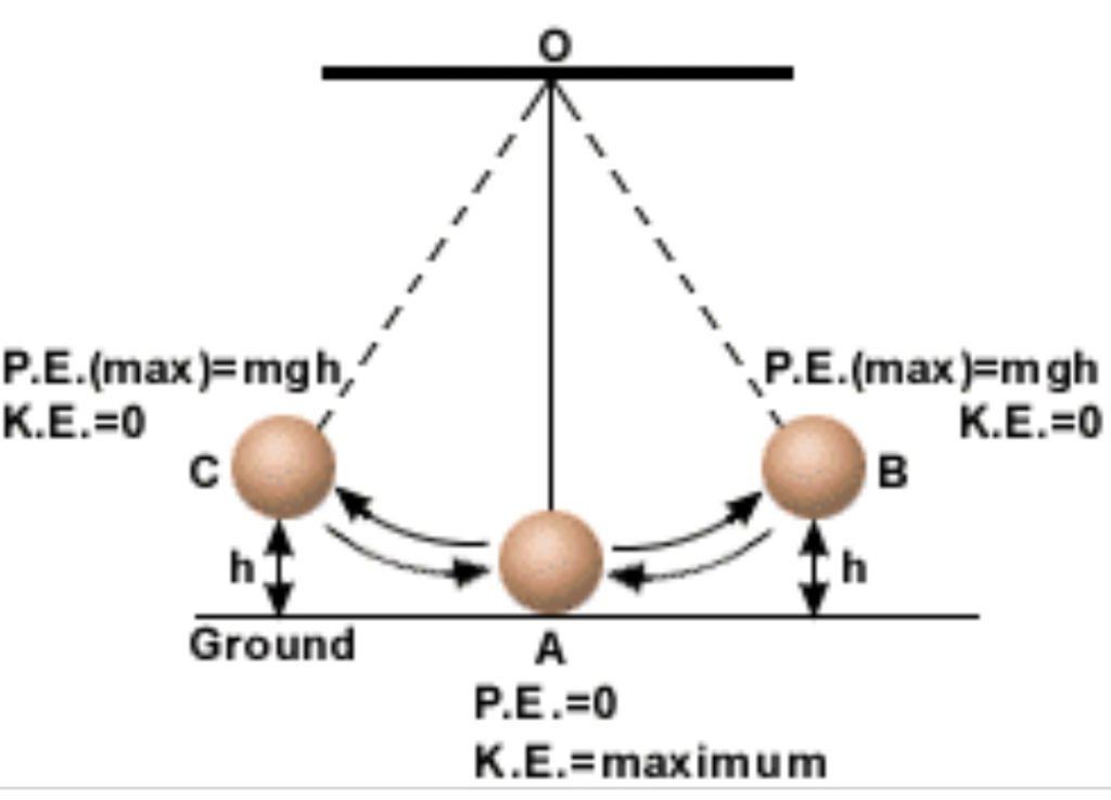 Mechanical Energy Transformation | Law of Conservation of Energy 3 simple pendulum