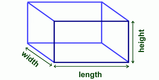 volume length breadth and height