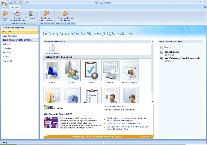 Opening And Locating Ms-Access 2 access