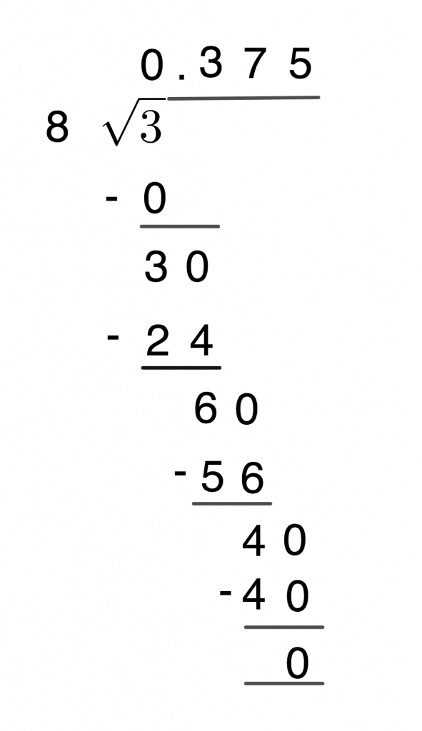 Fractions - Terminating / Recurring Decimals 1 div 7 e1606138297341