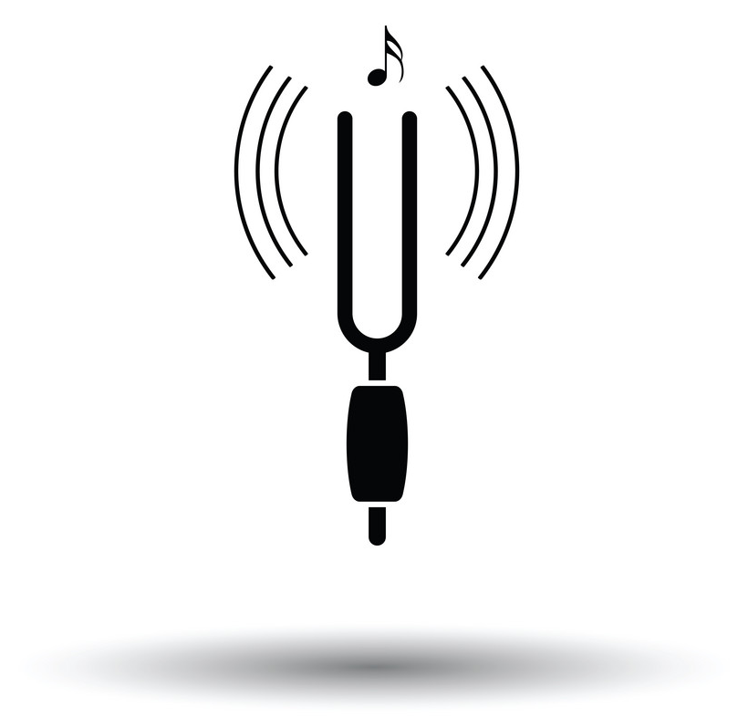 Sources & Transmission of Sound 1 tuning fork icon vector 21679260