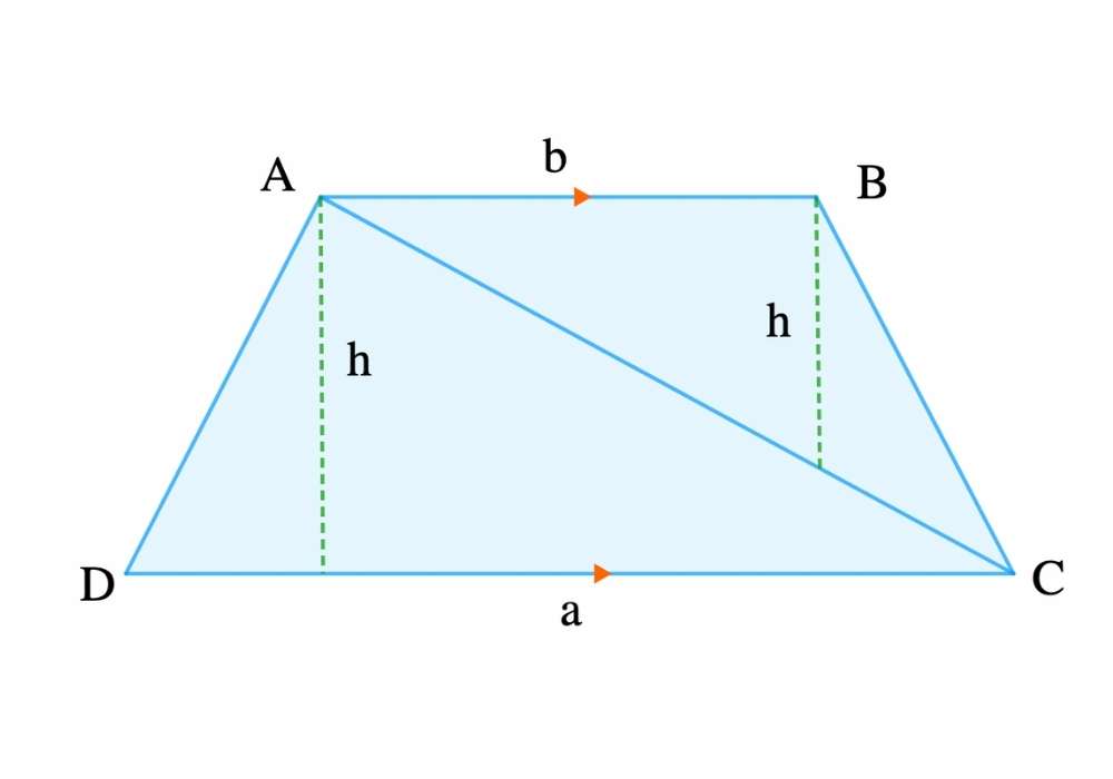 area of a trapezium