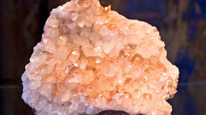 Calcite is the most common form of natural calcium carbonate (CaCO3). It is a widely distributed mineral known for the beautiful development and great variety of its crystals. 
