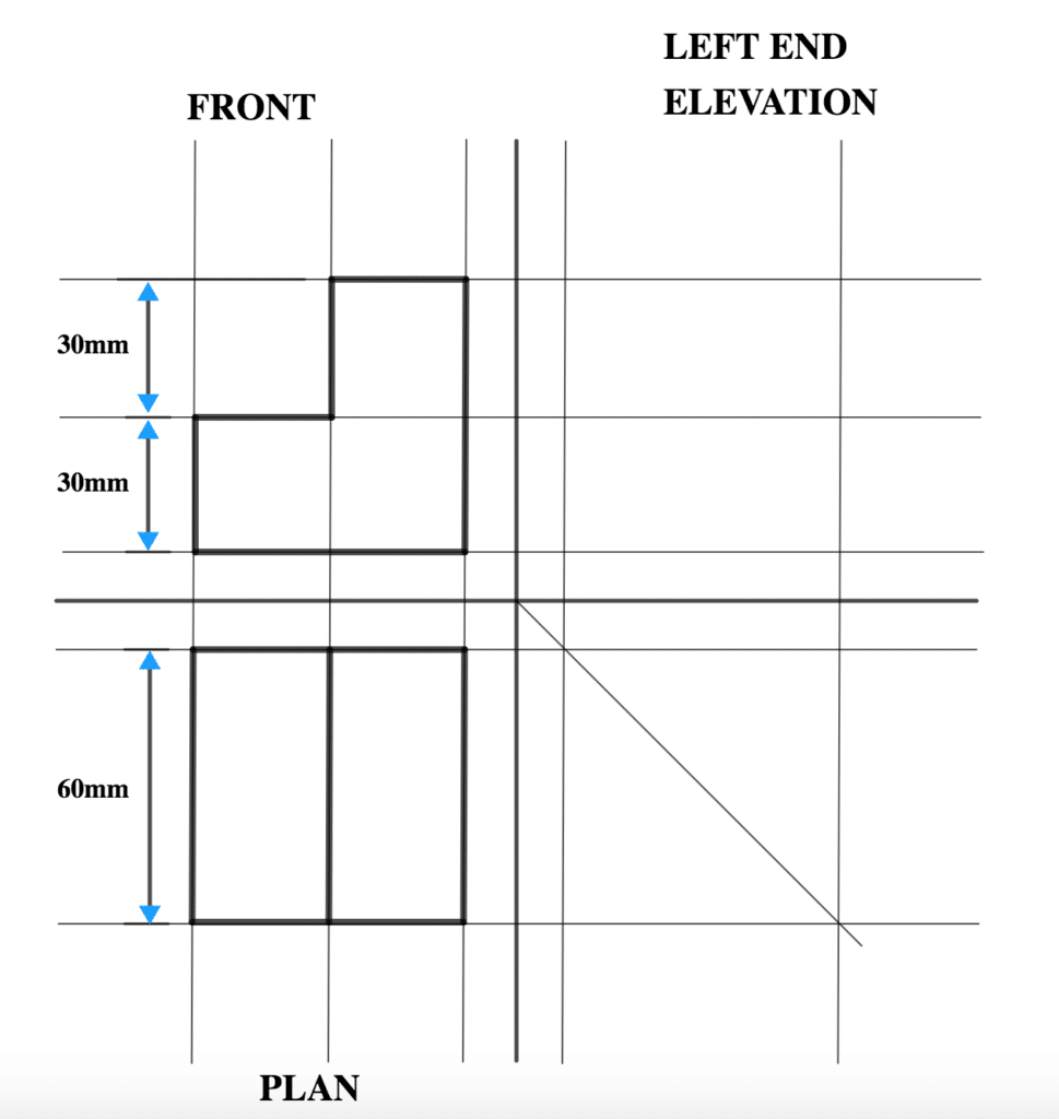 Steps in Orthographic Projection & Worked Illustration: 11 Screen Shot 2021 09 27 at 11.06.14 AM