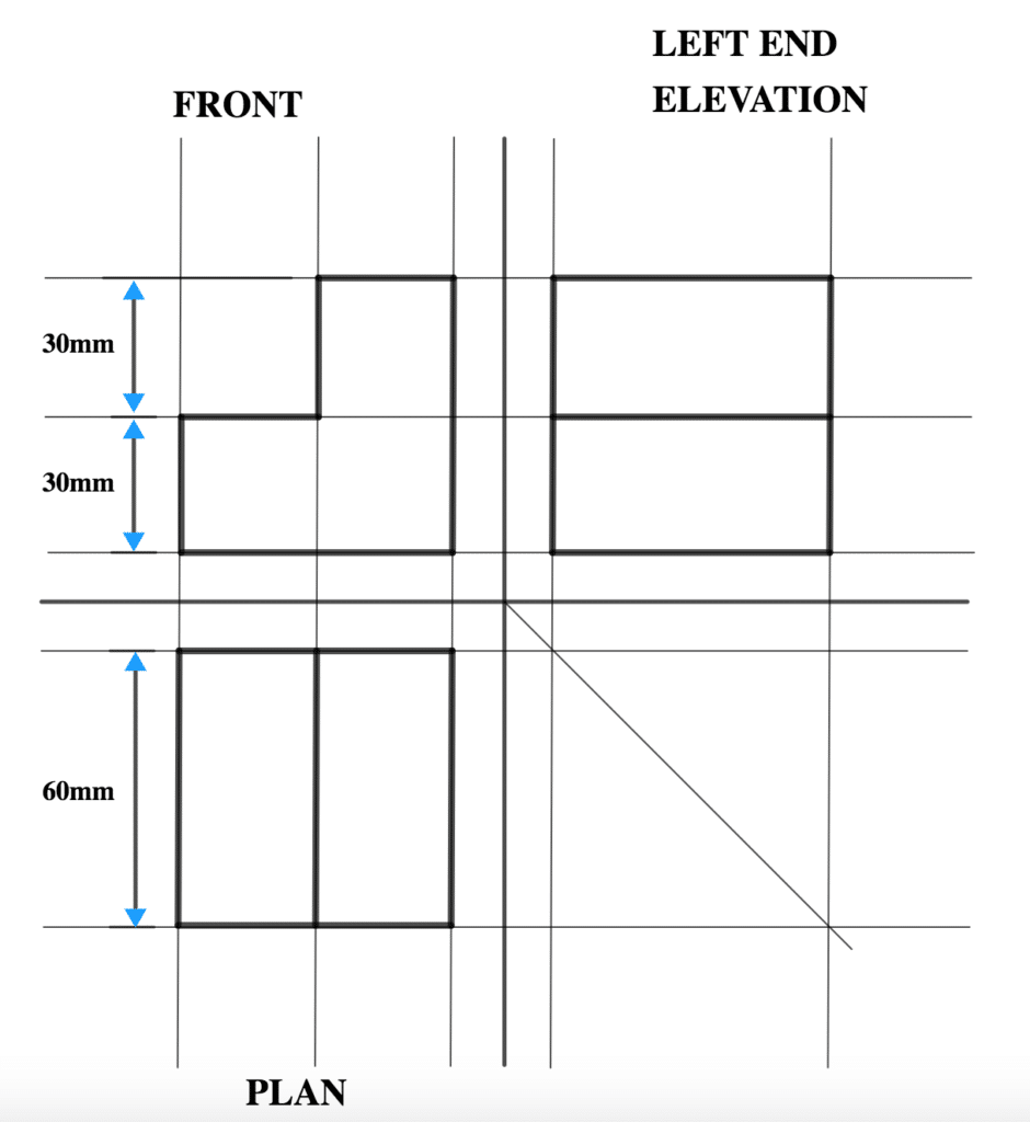 Steps in Orthographic Projection & Worked Illustration: 12 Screen Shot 2021 09 27 at 11.09.26 AM