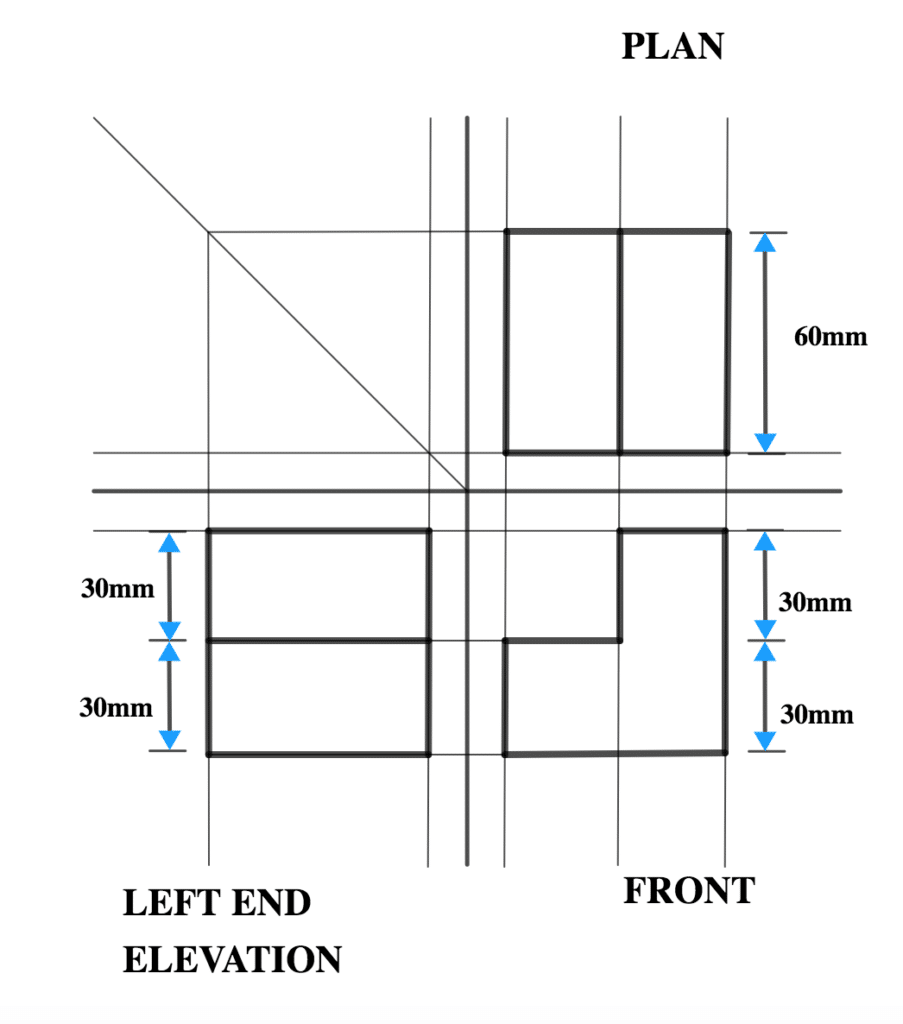 Steps in Orthographic Projection & Worked Illustration: 16 Screen Shot 2021 09 27 at 5.06.04 PM