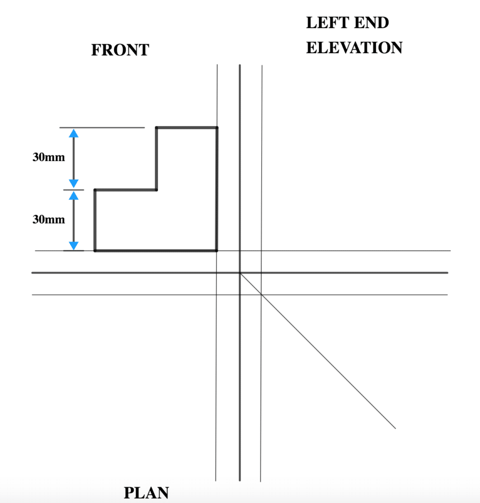 Steps in Orthographic Projection & Worked Illustration: 7 Screen Shot 2021 09 27 at 9.40.37 AM