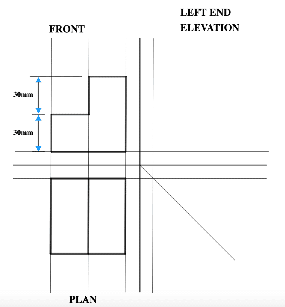 Steps in Orthographic Projection & Worked Illustration: 9 Screen Shot 2021 09 27 at 9.49.43 AM