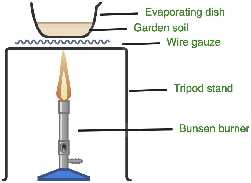 Diagram of a Determination of Moisture Content of a Soil Sample