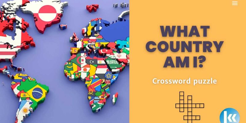 cross word puzzle - what country am i