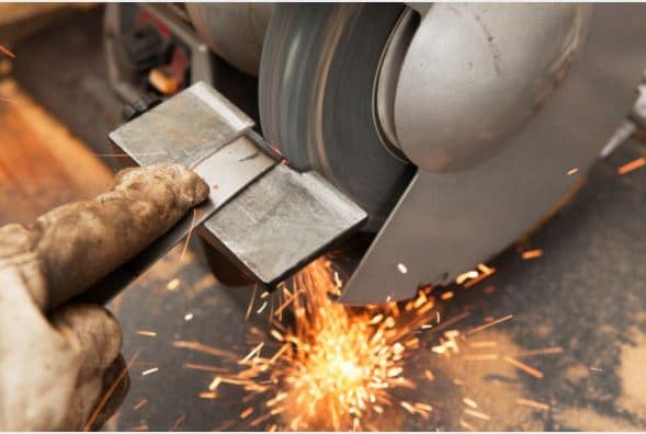 Metalwork Grinding Machine 1 Bench Grinder in Operation