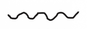 Thin continuous wavy line