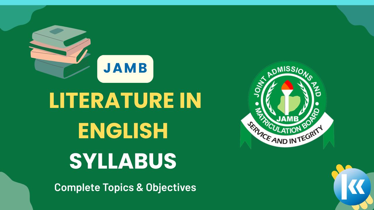 JAMB Literature in English Syllabus