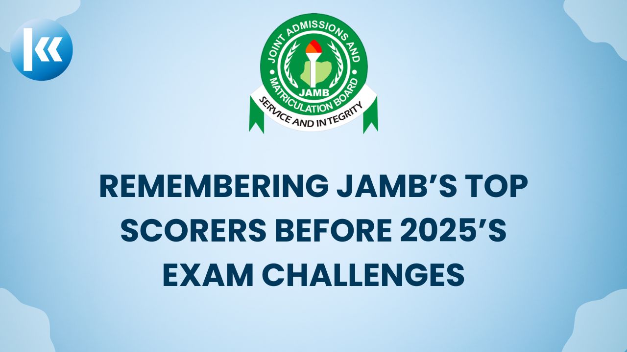 Remembering JAMB’s Top Scorers Before 2025’s Exam Challenges